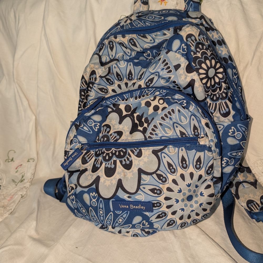 Vera Bradley Floral Backpack with Padded Straps